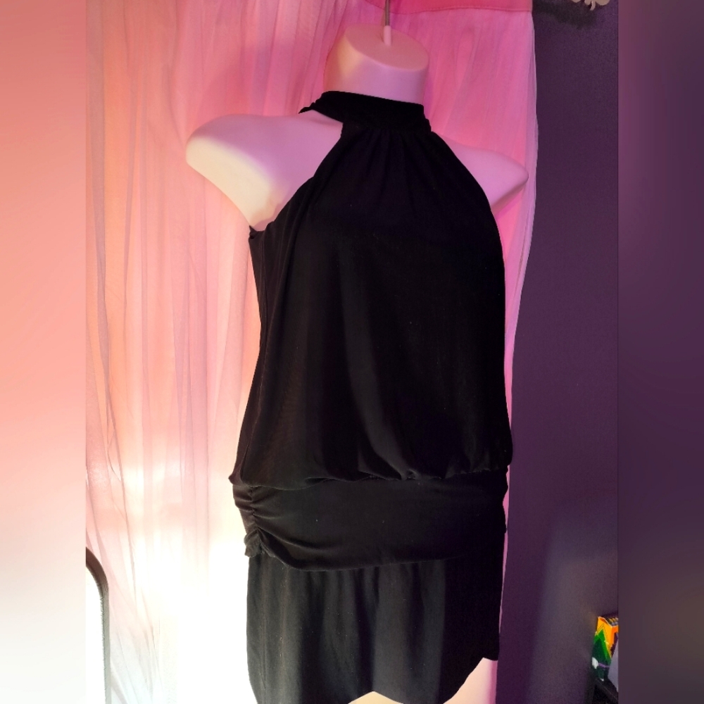 Halter mini dress